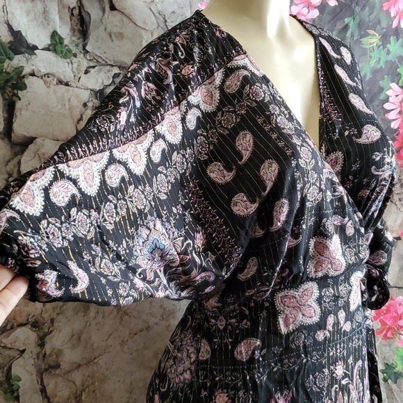 New Lovestitch Floral Wrap Dress Size Small - Picture 7 of 9